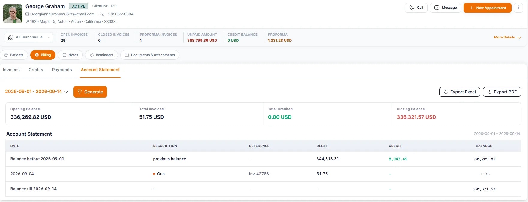 Account Statements, Accessing account statements