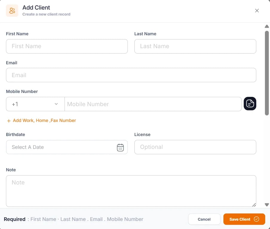 Adding a New Client, When to add a new client
