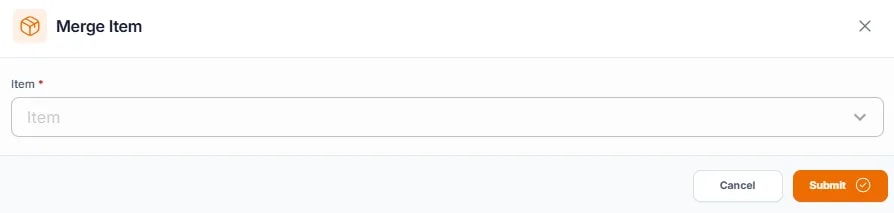 Adding and Configuring Items, Merging duplicate items