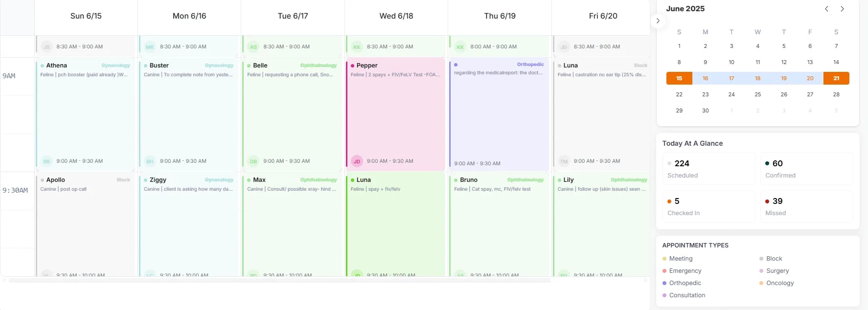 Calendar Views and Navigation, Week view