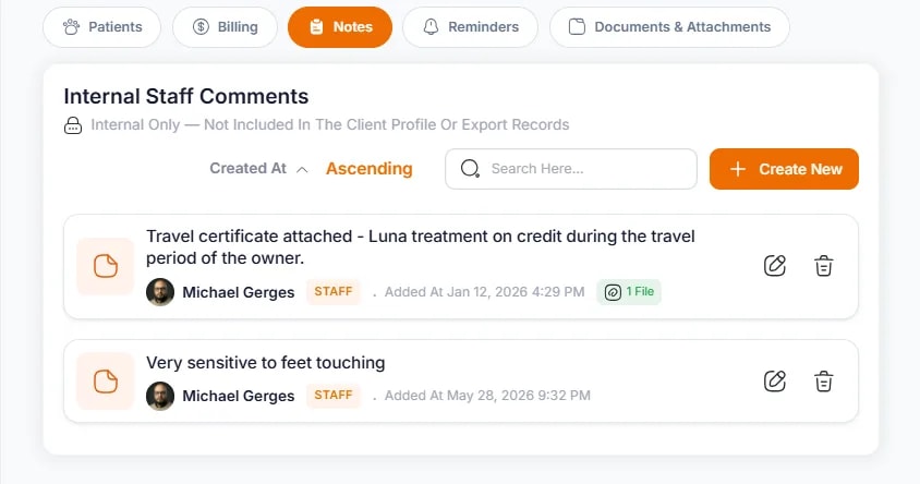 Client Profiles, Account Statement sub-tab