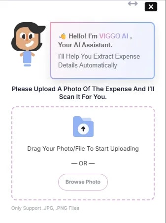 Expenses, AI expense scanning