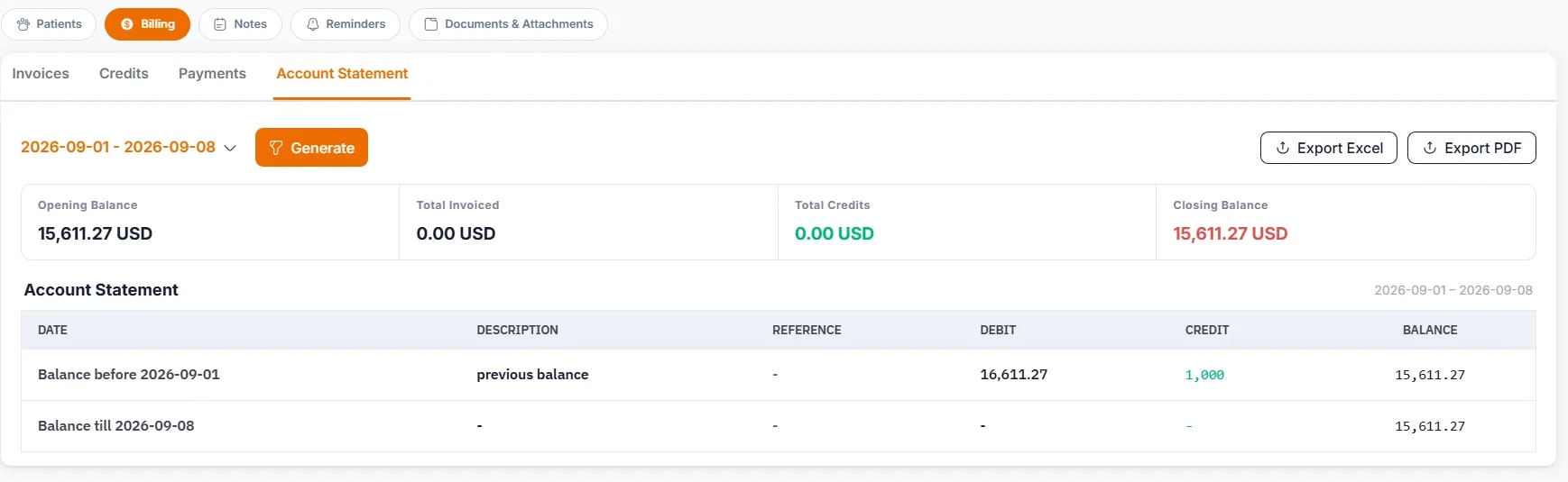 Managing Outstanding Balances, Account statement (SOA)