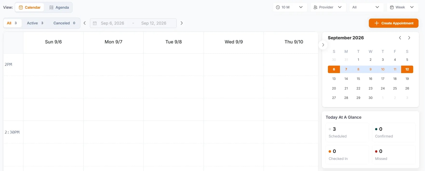 Managing Your Calendar, Month view