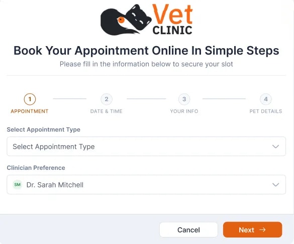 Online Booking, The client's booking flow