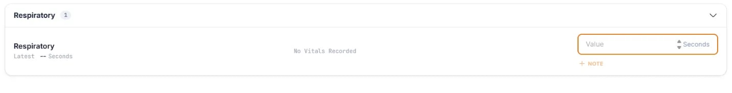 Patient Vitals, Page Controls: