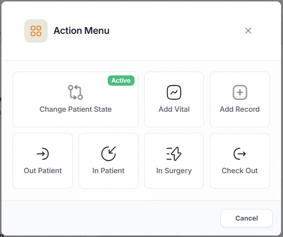Patient Vitals, Vitals from the Status Board