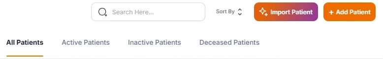 Registering a New Patient, Ways to add a patient