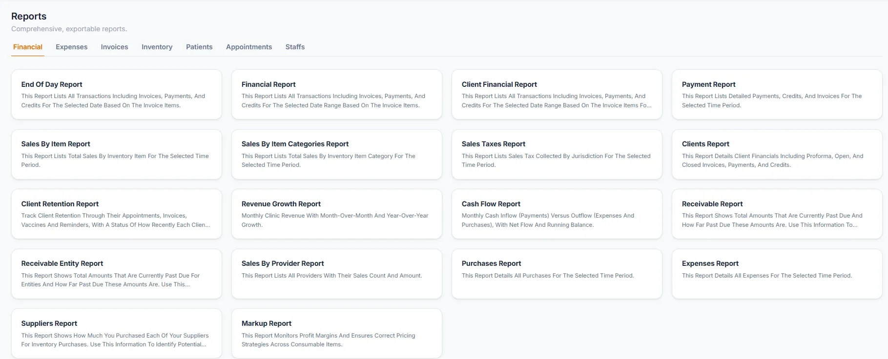 Reports Overview, Accessing reports