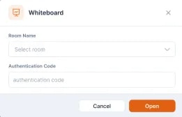 WhiteBoard Room Display, Accessing the WhiteBoard