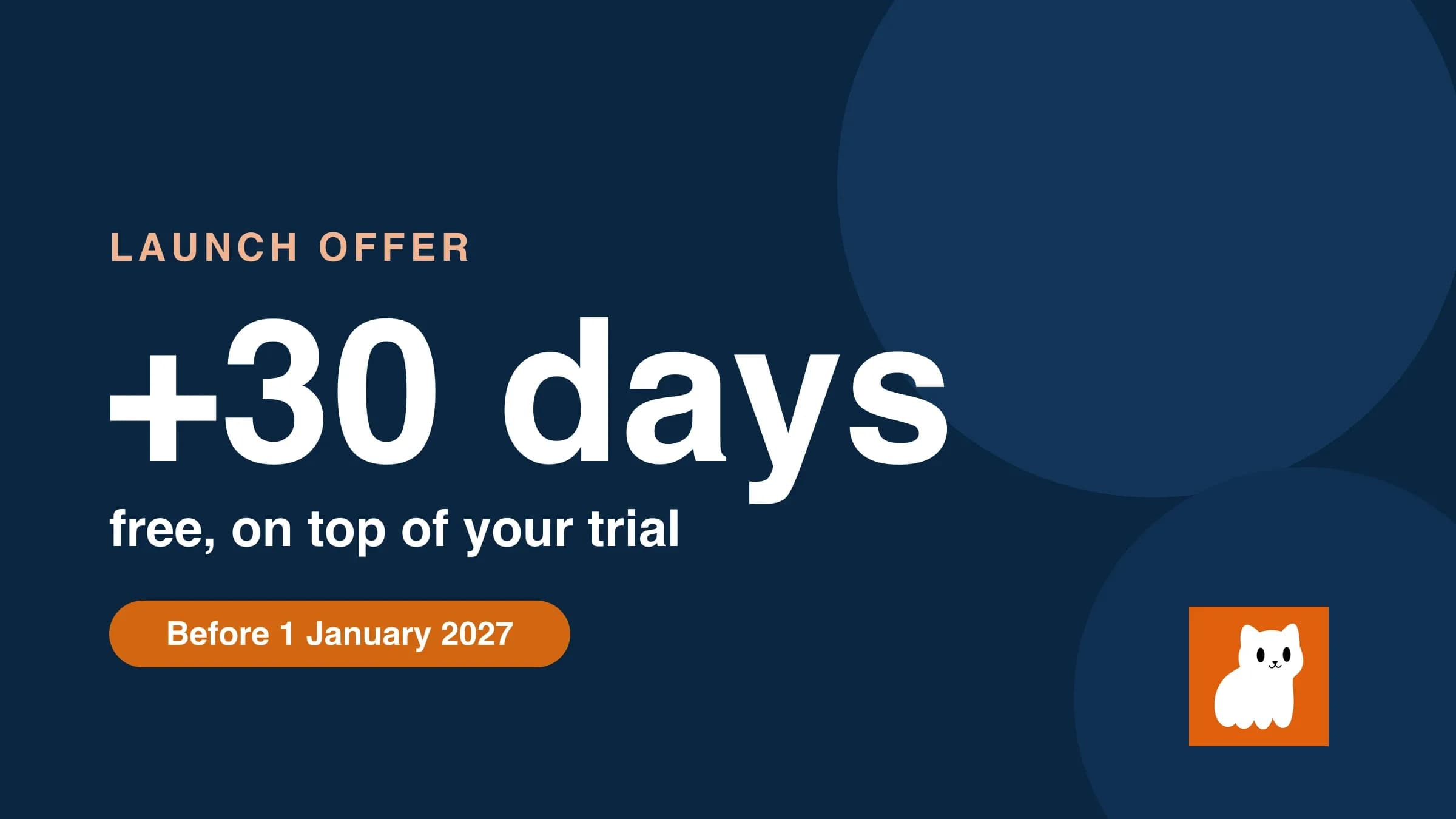 Launch offer: an extra month free, until 1 January 2027