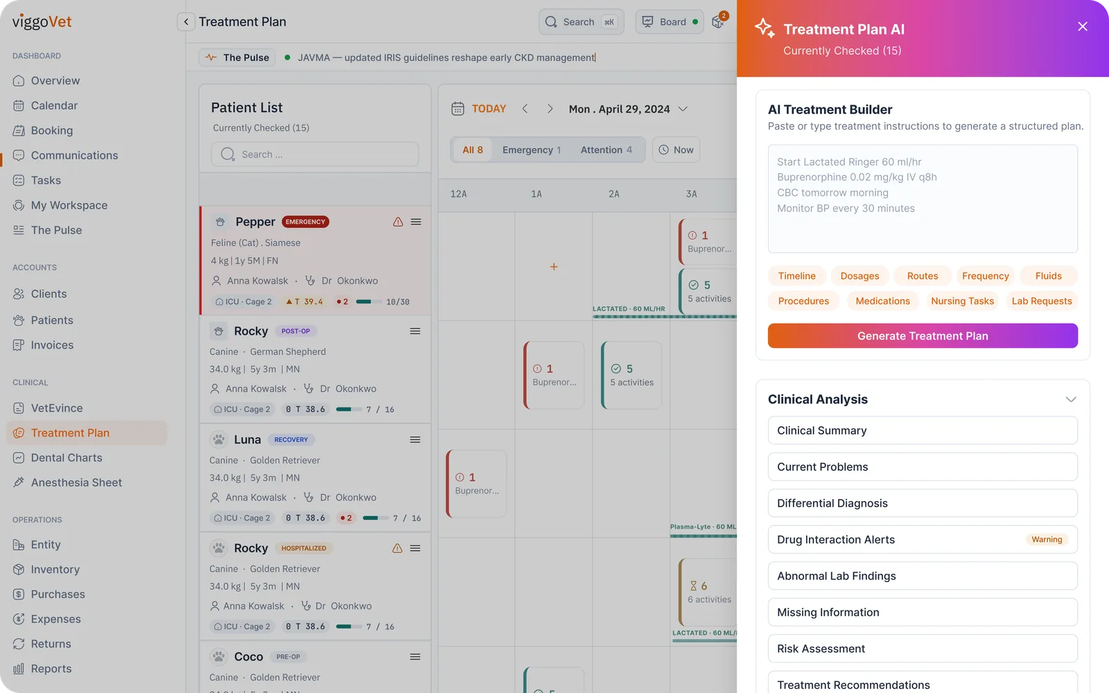 Treatment Plan AI turning instructions into a structured plan with clinical analysis