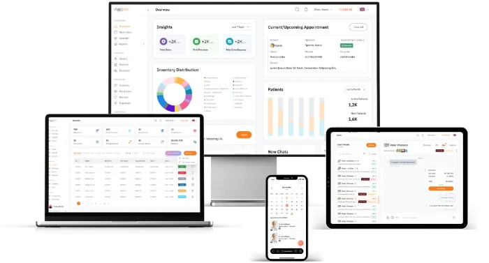 viggoVet is responsive veterinary PMS with clients app and staff app.